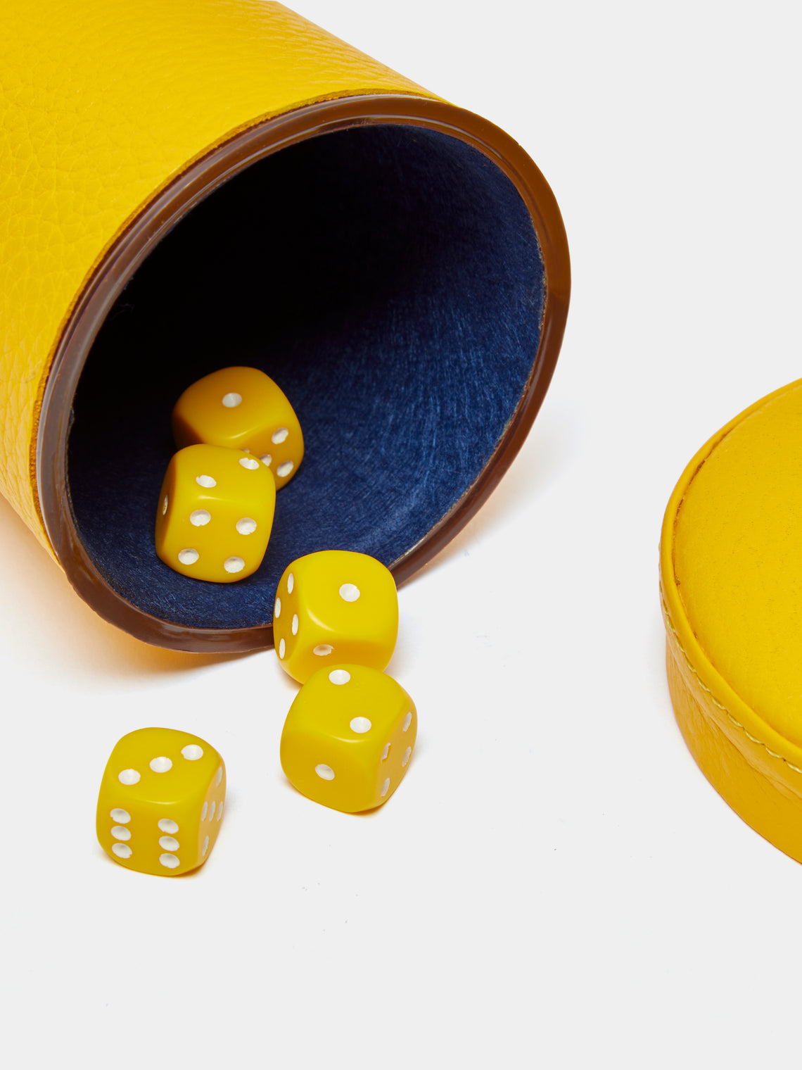 Noble Macmillan - Leather Dice Cup - Yellow - ABASK