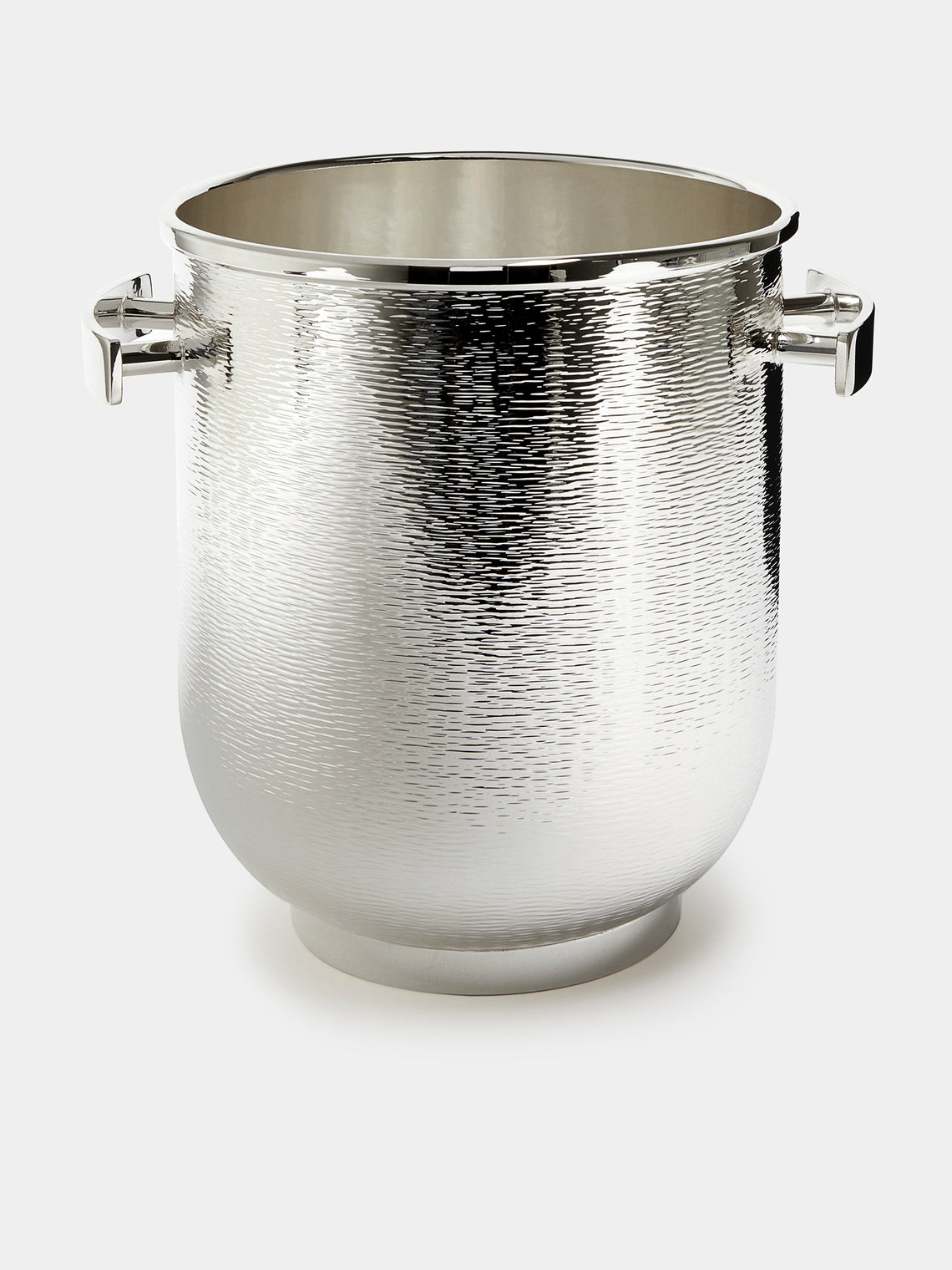 Zanetto - Avant Garde Silver-Plated Champagne Bucket - Silver - ABASK - 