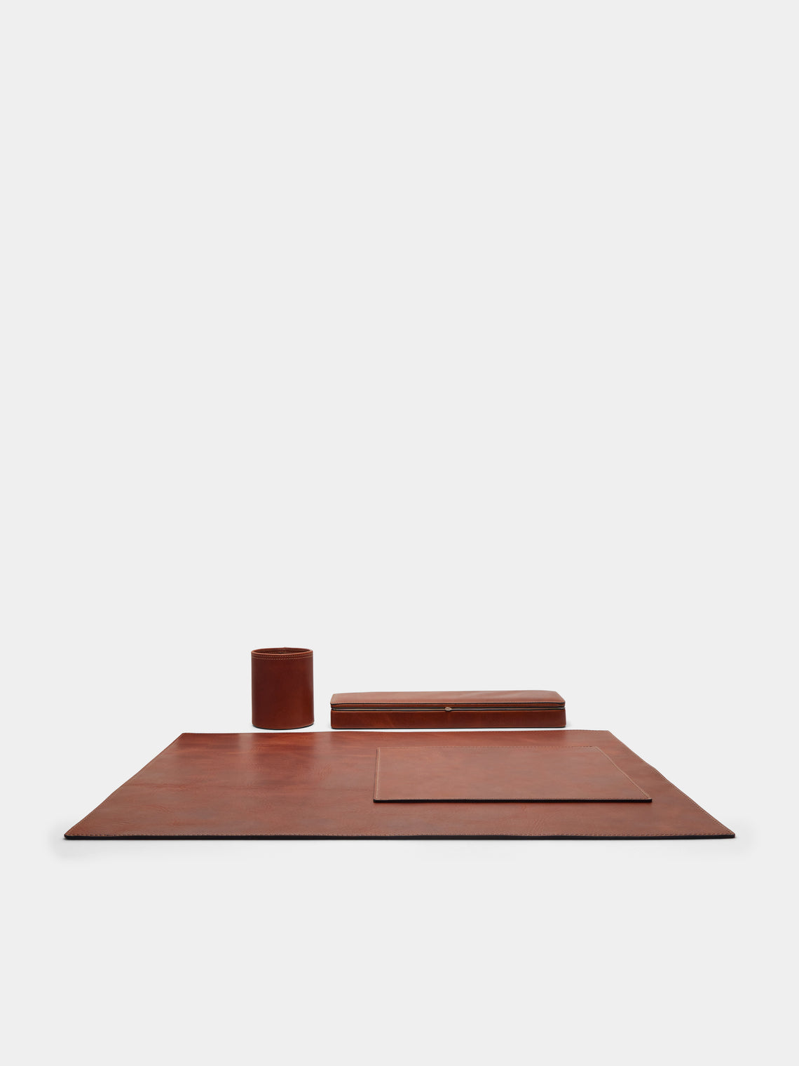 F. Hammann - Leather Desk Set - Tan - ABASK - 