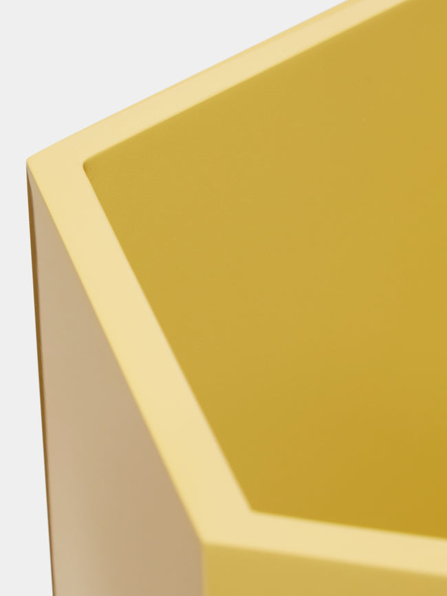 The Lacquer Company - Hexagonal Bin - Yellow - ABASK