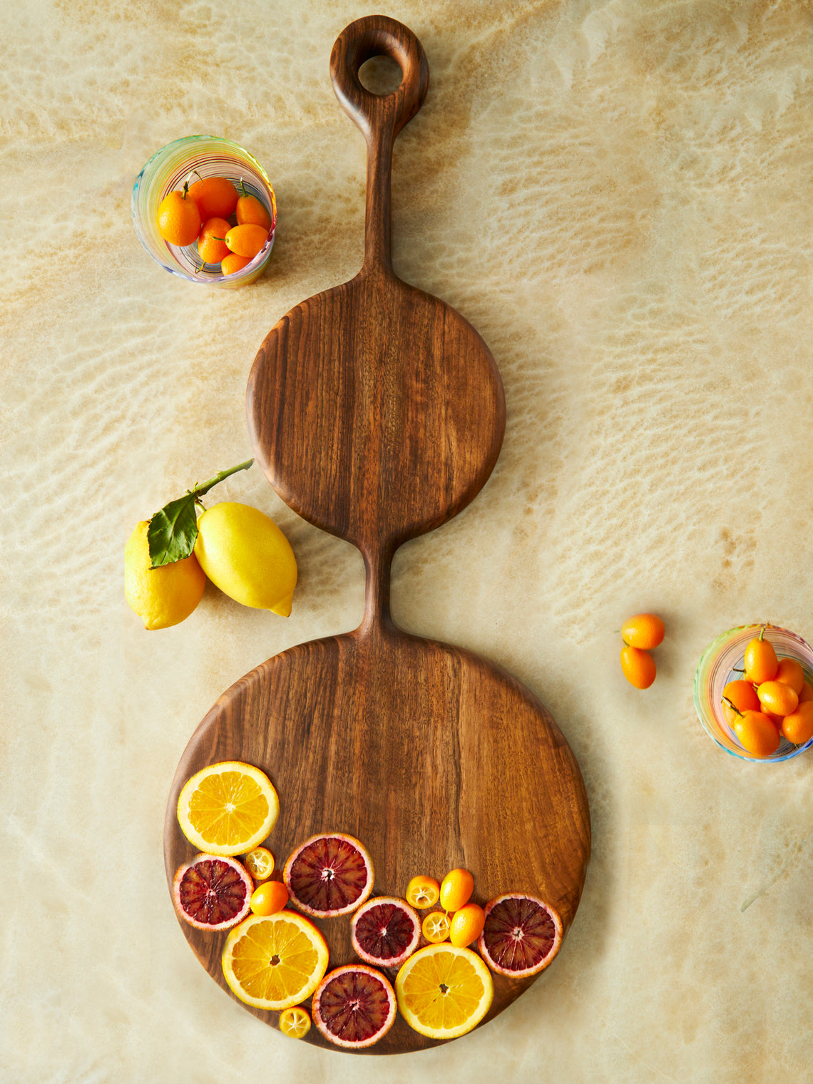 No. 2 Hand-Carved Oiled Walnut Serving Board