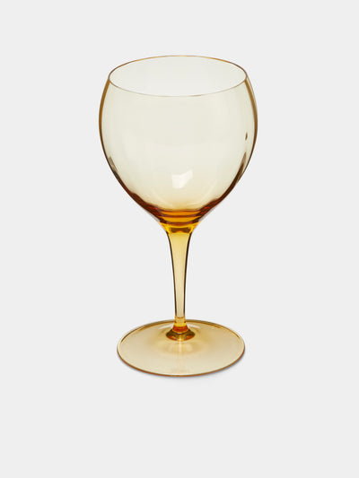 Moser - Optic Hand-Blown Crystal Red Wine Glasses (Set of 2) - Yellow - ABASK - 