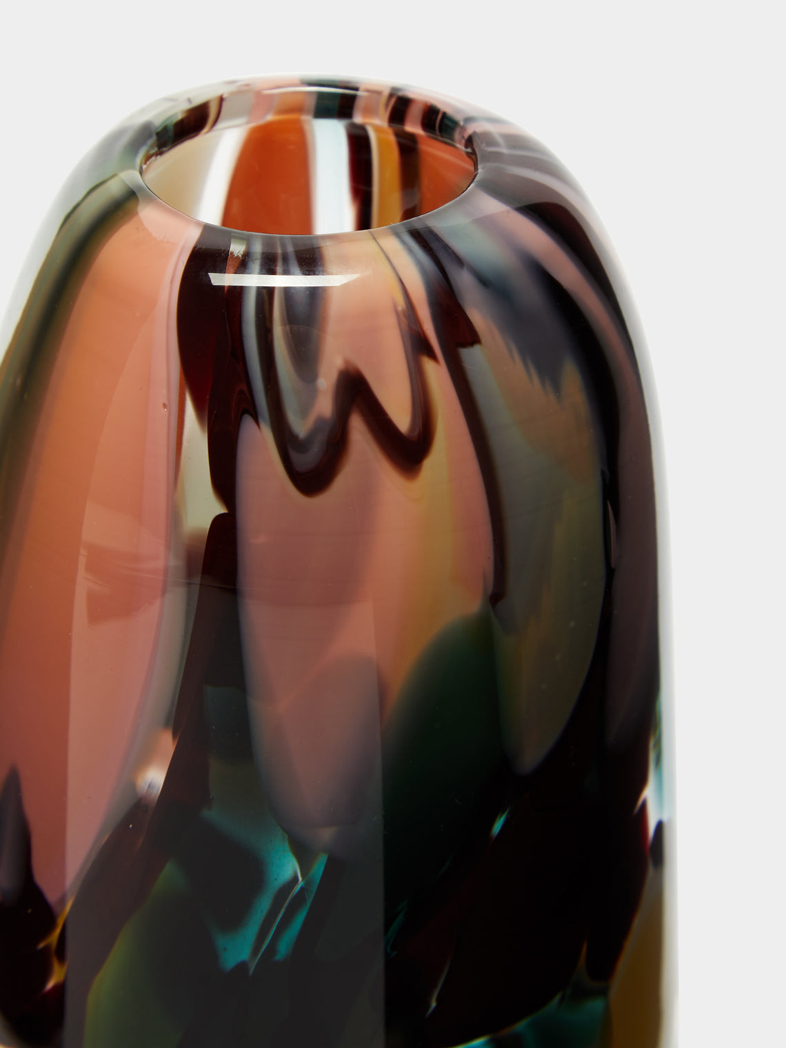 The Glass Studio - Marbled Hand-Blown Glass Bud Vase - Multiple - ABASK