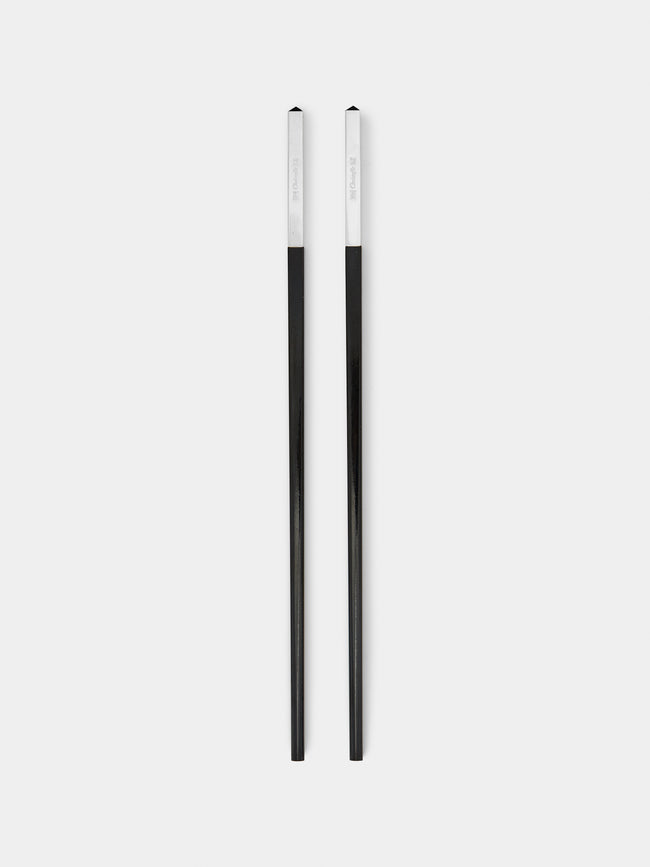 Christofle - Uni Silver-Plated Chinese Chopsticks - Black - ABASK - 