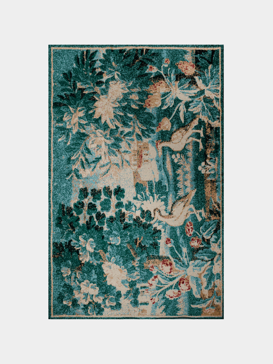 Saved NY - Verdure Tapestry Cashmere Blanket - Blue - ABASK