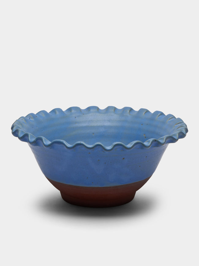 Perla Valtierra - Large Serving Bowl - Blue - ABASK - 