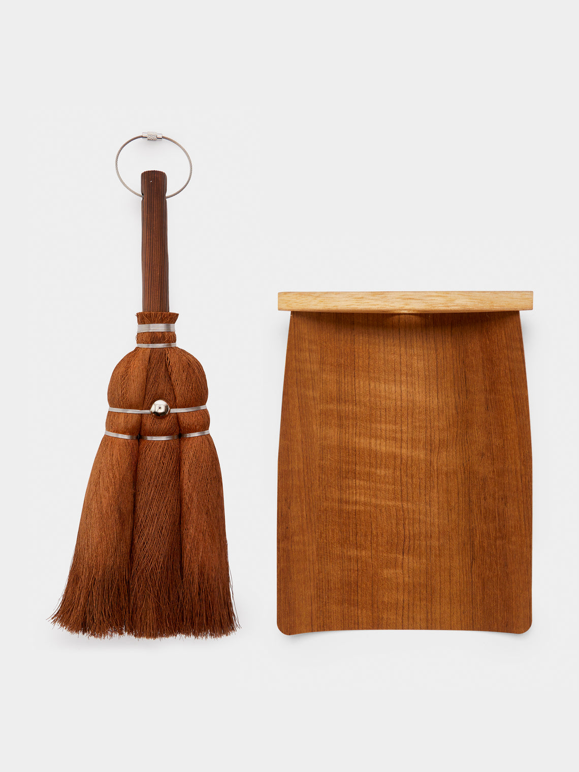 Takada - Tawashi Cypress Dustpan and Brush - Brown - ABASK
