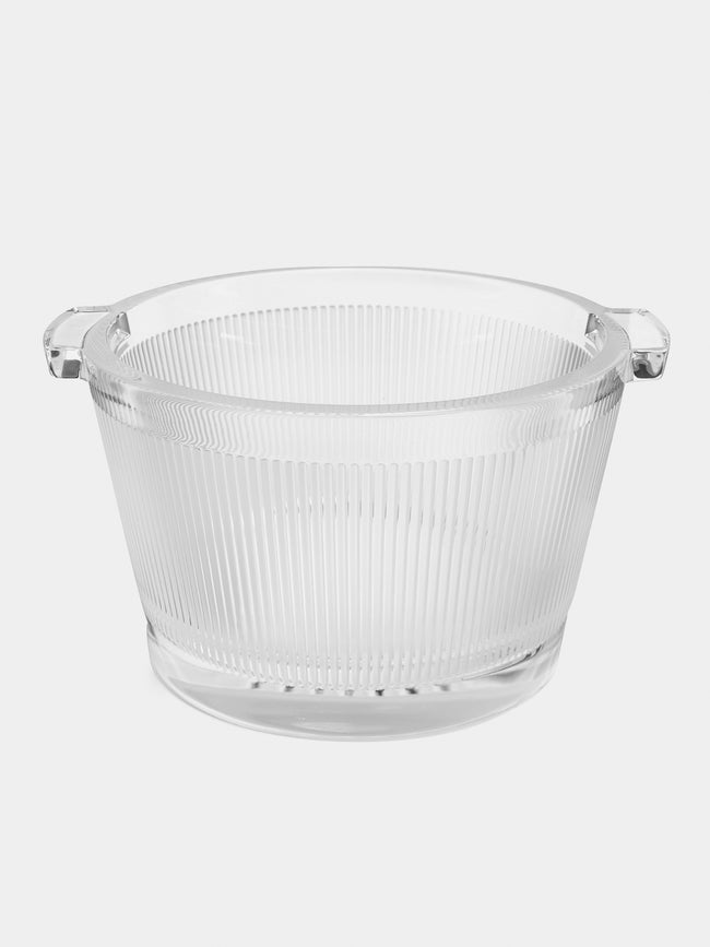 Lalique - Crystal Ribbed Ice Bucket - Clear - ABASK - 