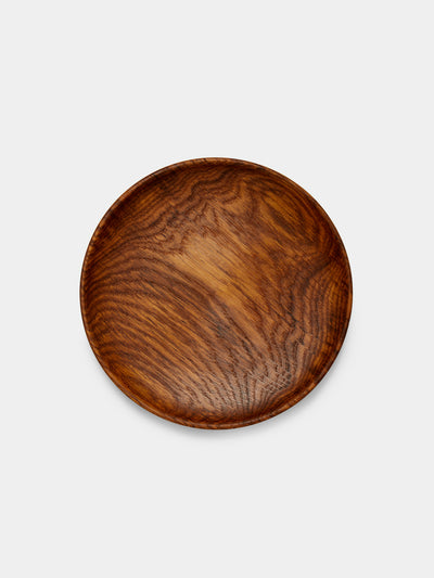 Antonis Cardew - Hand-Turned Brown Oak Small Plate - Brown - ABASK - 