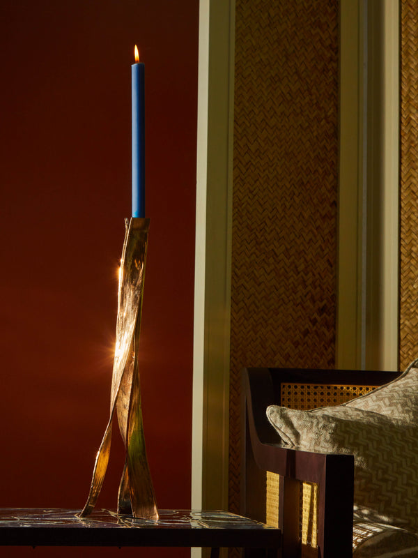 Osanna Visconti - Nastro Hand-Cast Bronze Candle Holder -  - ABASK