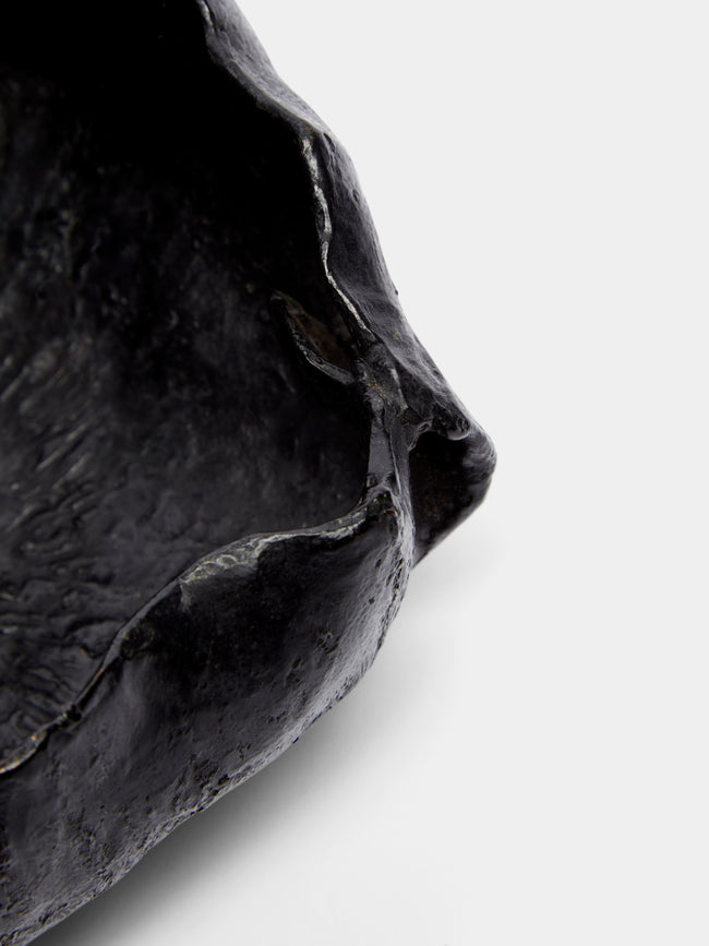 Osanna Visconti - Naturalism Hand-Cast Bronze Bowl - Black - ABASK