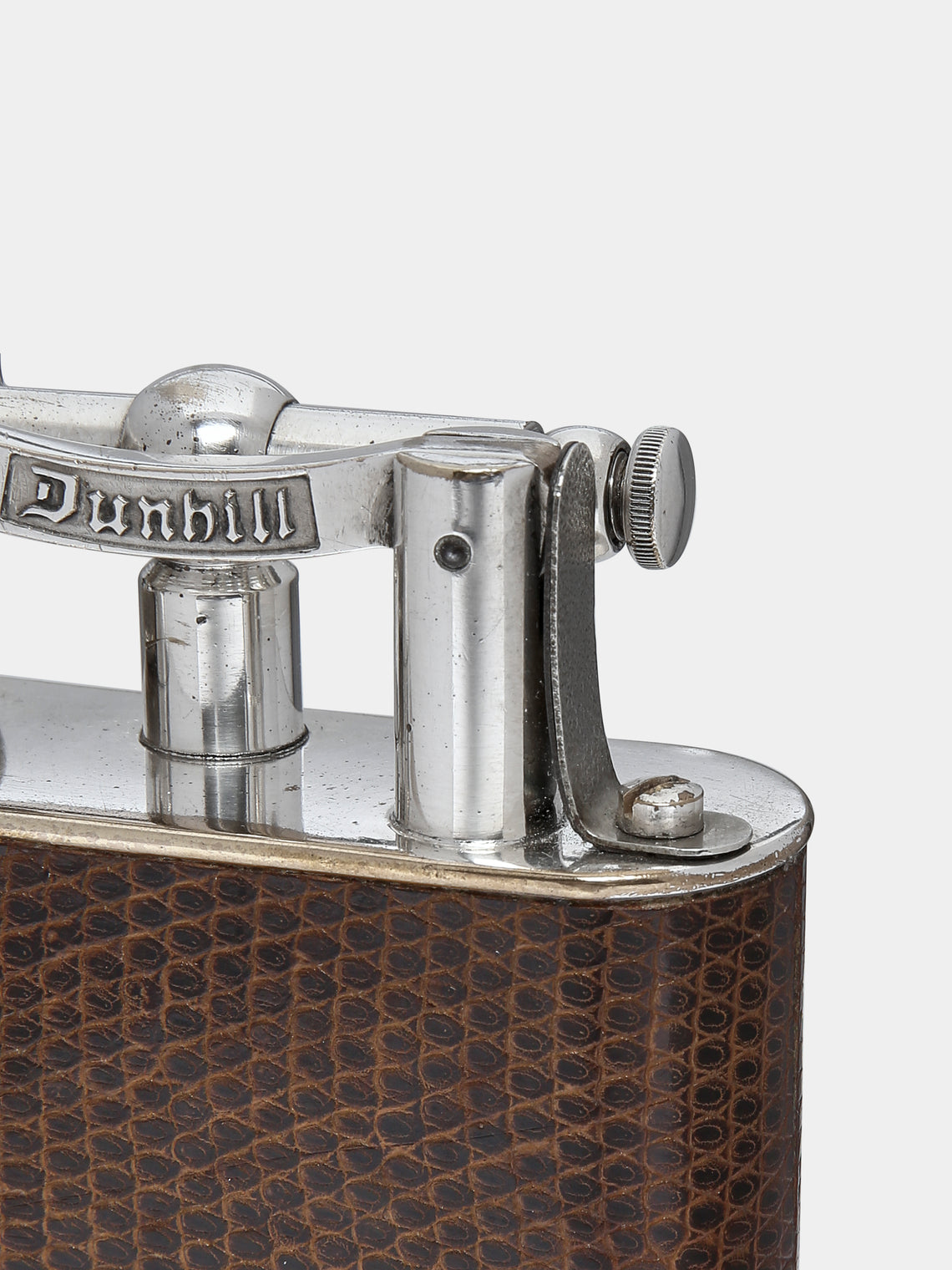 Antique and Vintage - 1960s Dunhill Silver-Plated Jumbo Table Lighter -  - ABASK