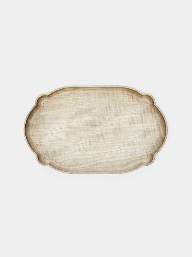 Ifuji - Italian Medium Wooden Tray - Brown - ABASK - 
