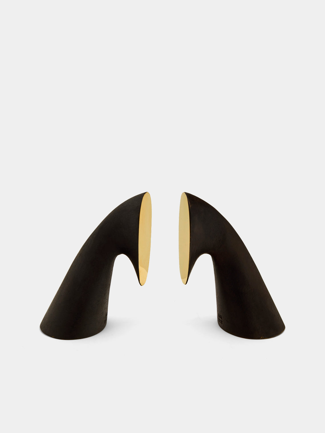 Carl Auböck - Brass Painted Bookends - Black - ABASK - 