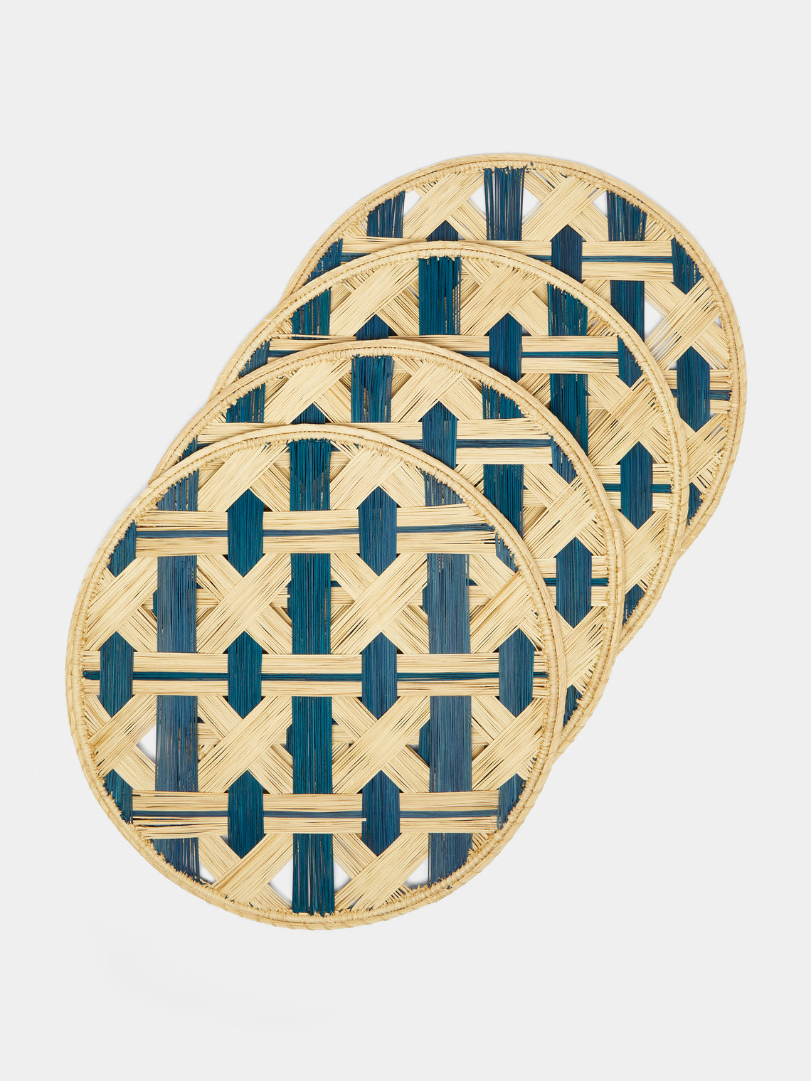 Artesanías del Atlántico - Atarraya Handwoven Palm Placemats (Set of 4) -  - ABASK