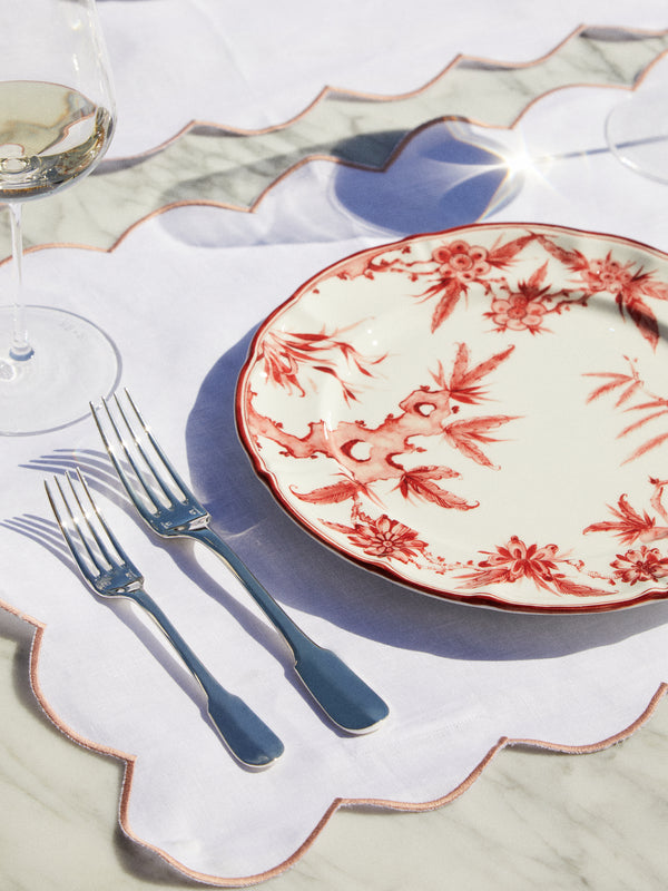 Angela Wickstead - Diletta Scalloped Linen Placemats (Set of 4) -  - ABASK