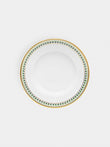Augarten - Leafed Edge Hand-Painted Porcelain Bread Plate - White - ABASK - 