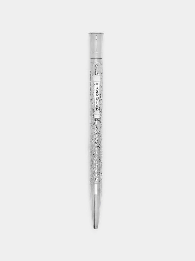 Yard O Led - Perfecta Victorian Sterling Silver Ballpoint Pen - Silver - ABASK - 