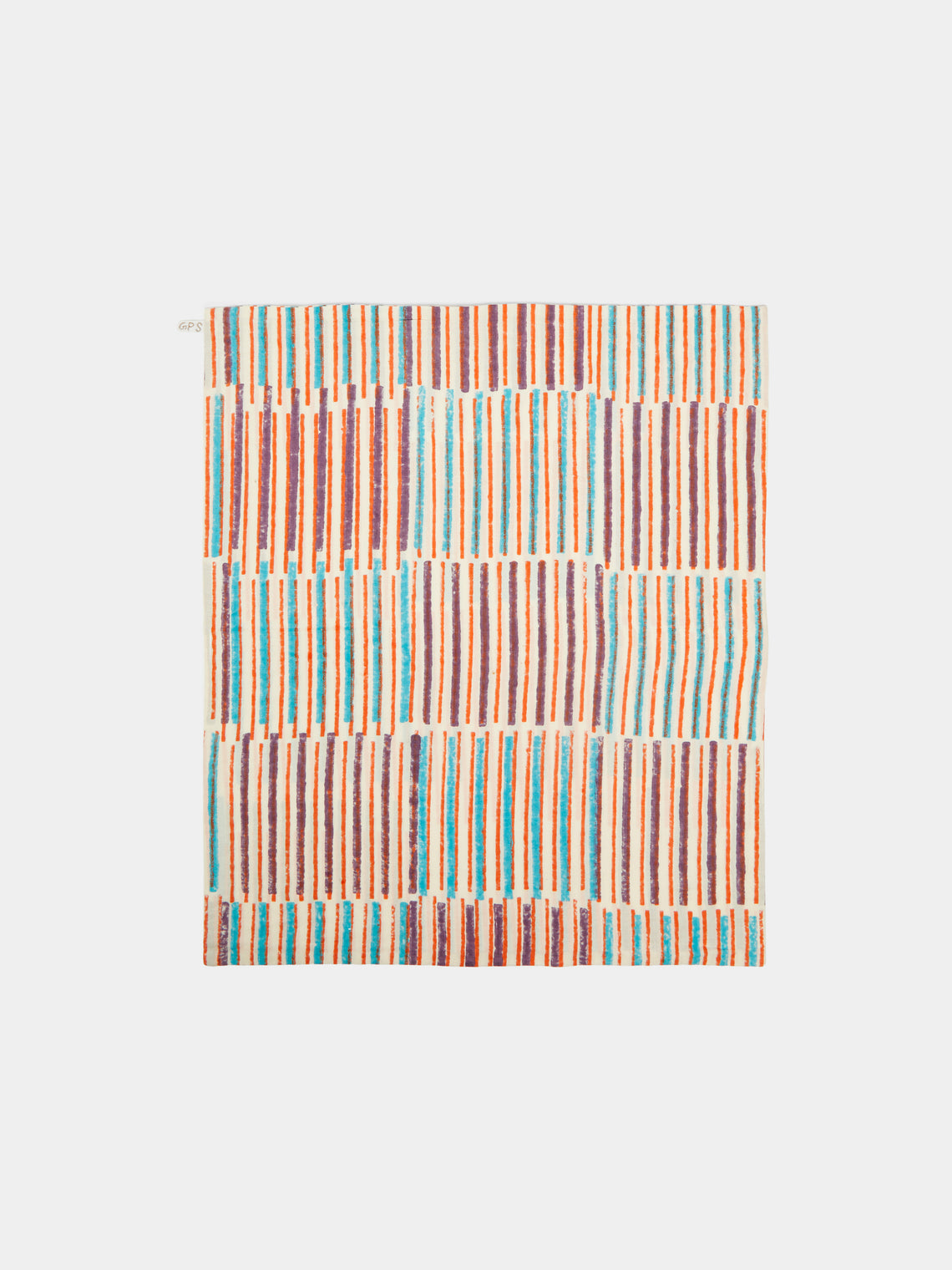 Gregory Parkinson - Sunset Stripe Block-Printed Cotton Napkins (Set of 6) - Multiple - ABASK - 