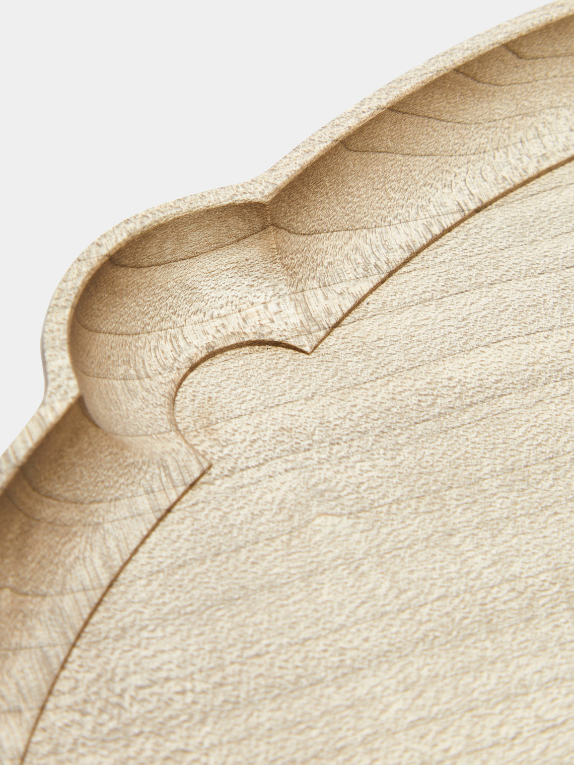Ifuji - Italian Hand-Carved Wood Small Tray - Brown - ABASK