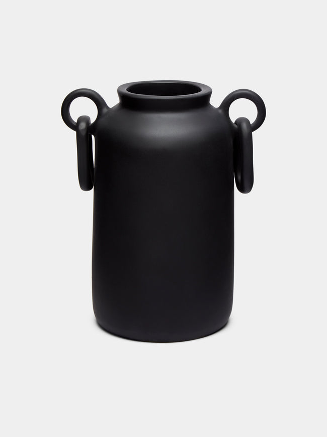 Revolution of Forms - Mitla Resin High Vase - Black - ABASK - 
