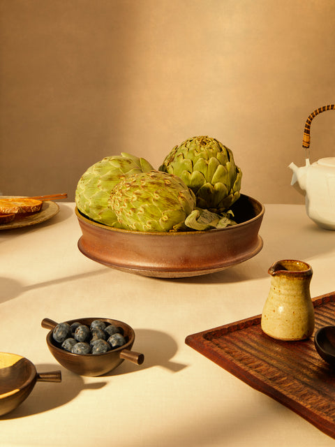 Ido Ferber - Nobori Red Clay Wood-Fired Fruit Bowl -  - ABASK