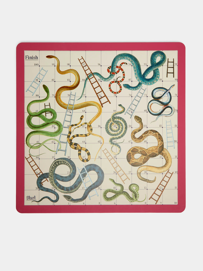 William & Son - Snakes & Ladders and Ludo Games Compendium - Red - ABASK - 