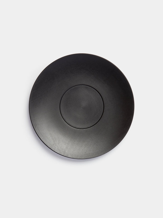 Ifuji - Delft Small Wooden Plate - Black - ABASK - 