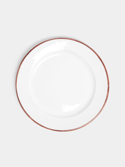 Z.d.G - L'Horizon Hand-Painted Ceramic Dinner Plates (Set of 2) - Brown - ABASK - 