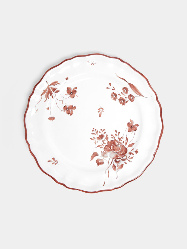 Z.d.G - Camaïeu Hand-Painted Ceramic Dinner Plates (Set of 2) - Brown - ABASK - 