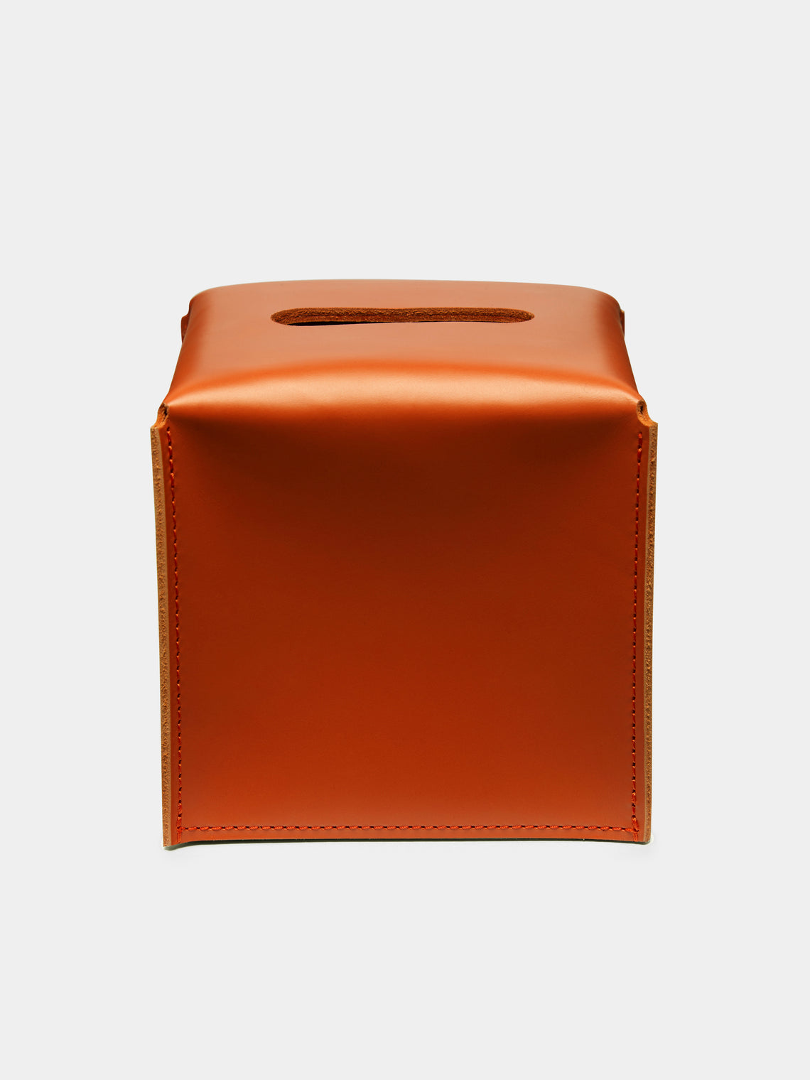 Rabitti 1969 - Amsterdam Leather Tissue Box - Orange - ABASK - 