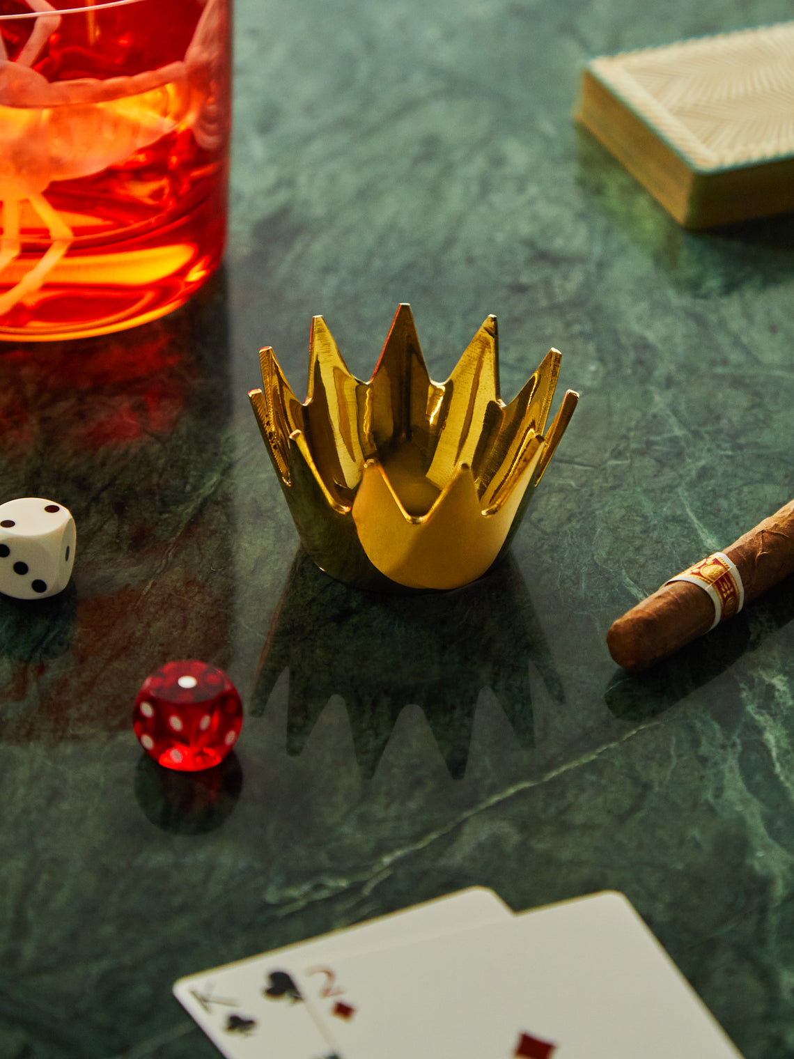 Crown Brass Ashtray
