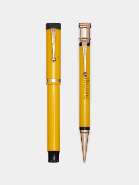 Antique and Vintage - 1926 Parker Duofold Pen and Pencil Set - Yellow - ABASK - 