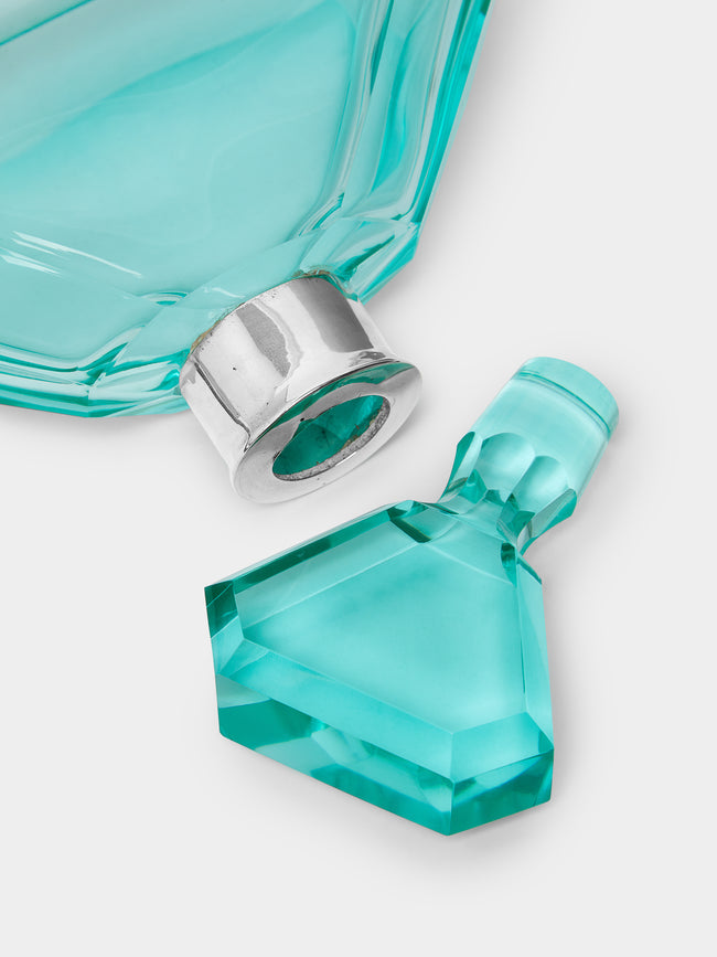 Antique and Vintage - 1930s Aqua Green Perfume Bottle -  - ABASK