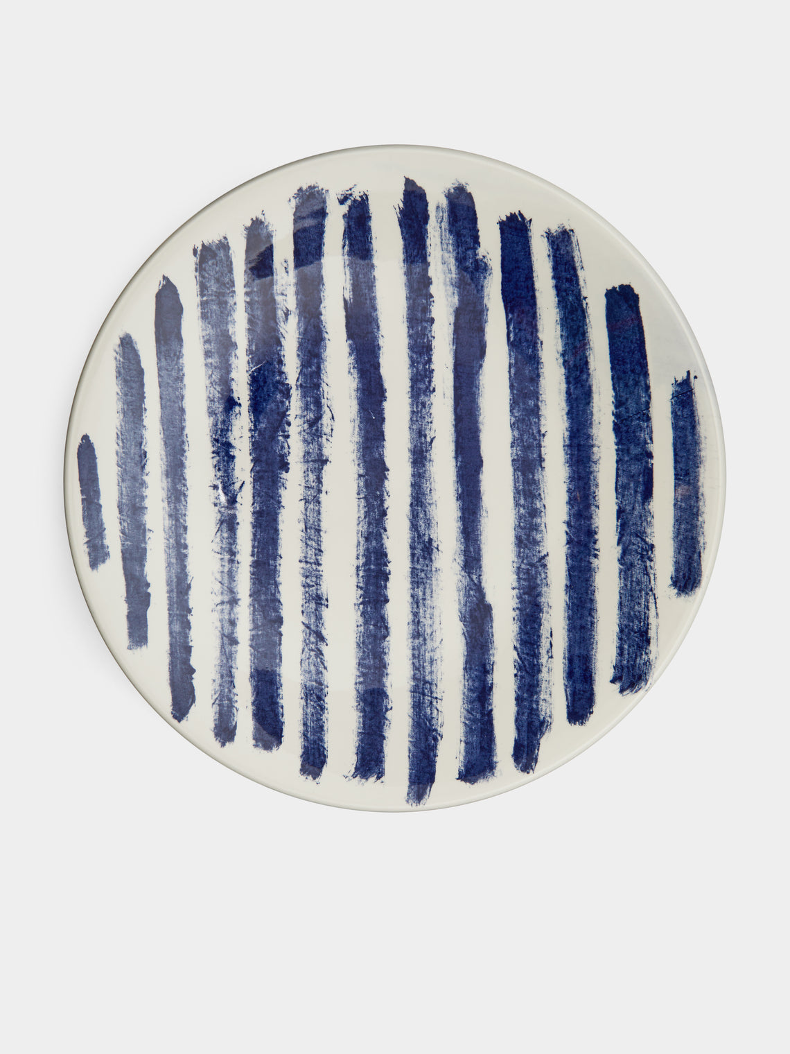 1882 Ltd. - Indigo Rain Ceramic Large Serving Bowl - Blue - ABASK