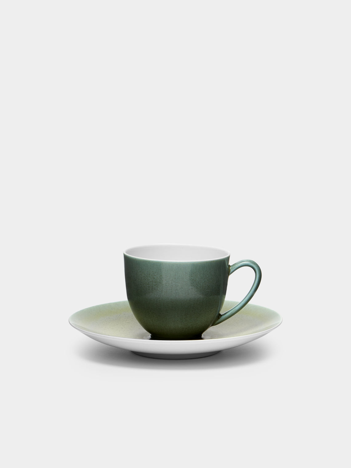 Jaune de Chrome - Todra Porcelain Coffee Cup - Green - ABASK