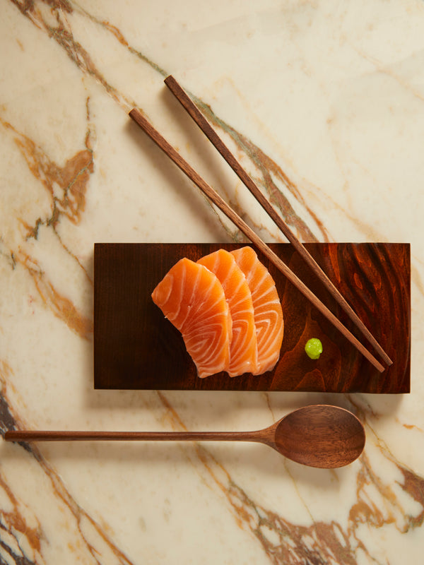 Jaejin Choi - Hand-Carved Walnut Spoon and Chopsticks Set -  - ABASK