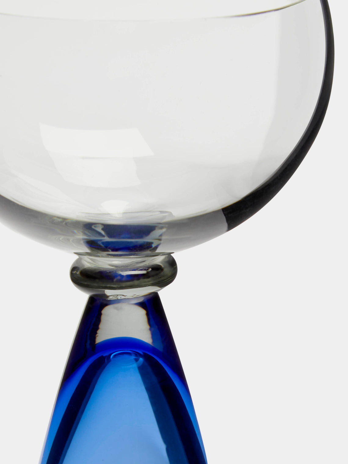 NasonMoretti - Archive Revival 1960 Flutflut Hand-Blown Murano Glass Champagne Coupe - Blue - ABASK