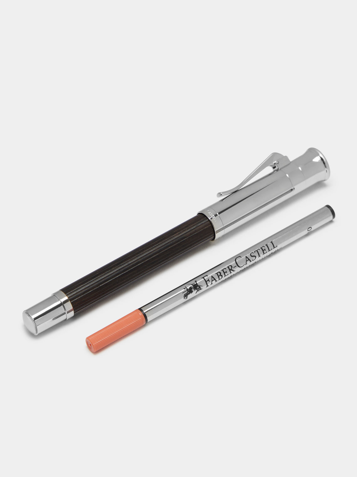 Grenadilla Platinum-Plated Wood Rollerball Pen