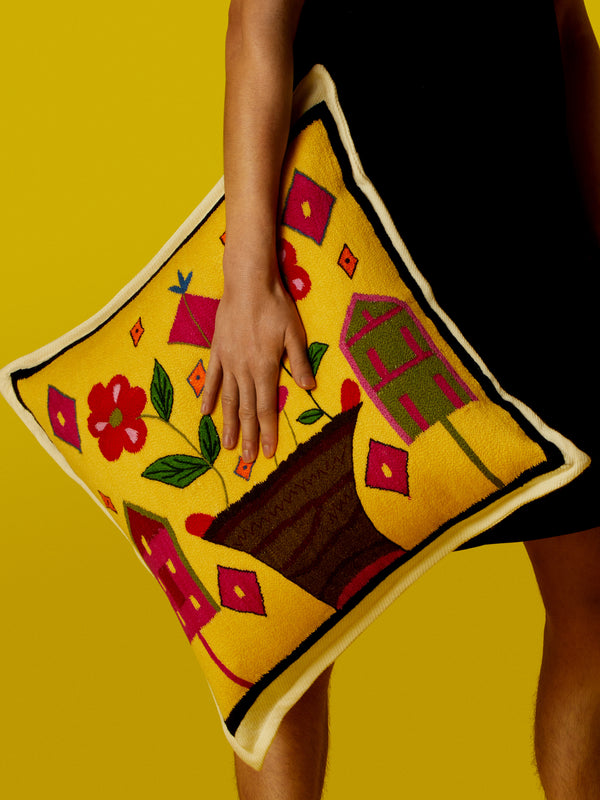 Saved NY - Basket Cashmere Pillow -  - ABASK