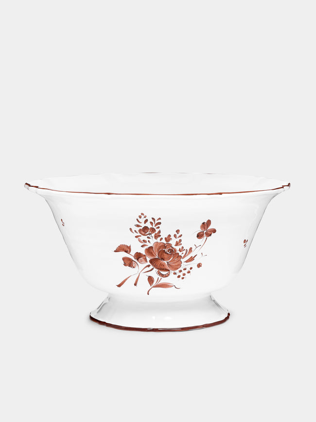 Z.d.G - Camaïeu Hand-Painted Ceramic Large Serving Bowl - Brown - ABASK - 