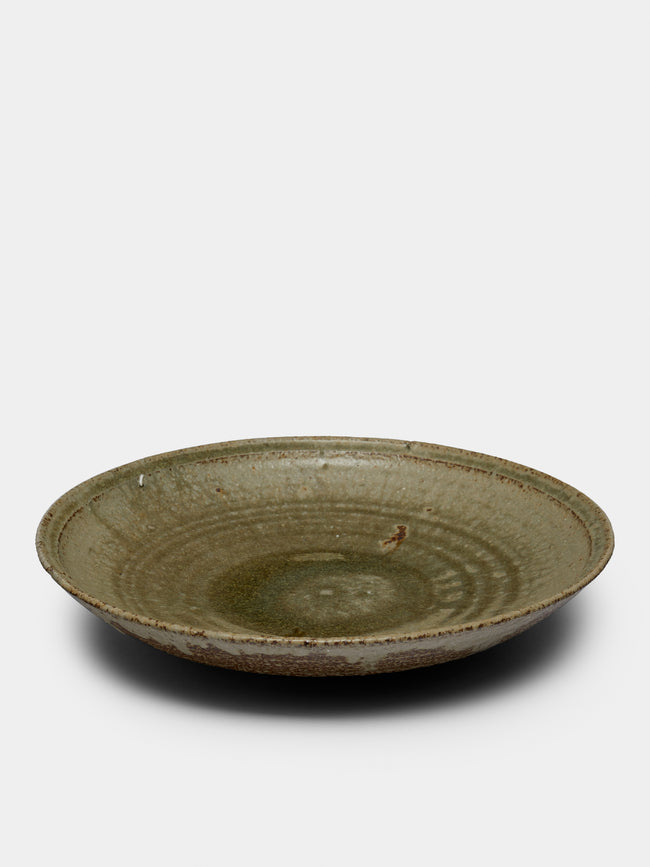 Ingot Objects - Ash Glazed Serving Platter - Green - ABASK