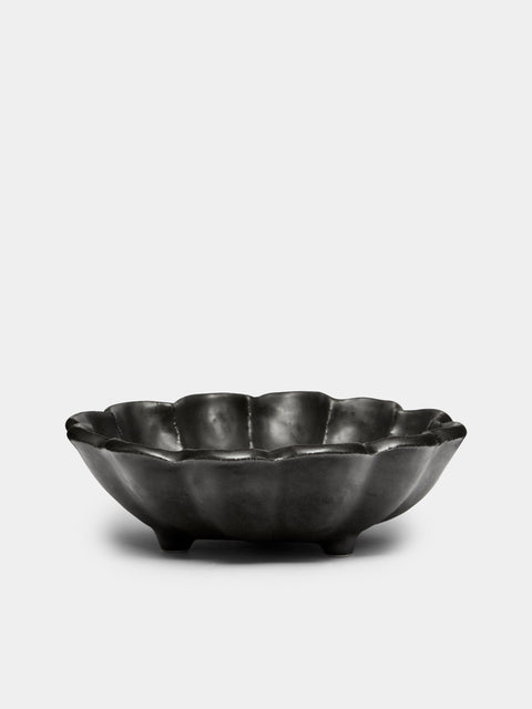 Kaneko Kohyo - Rinka Ceramic Small Bowls (Set of 4) - Black - ABASK - 