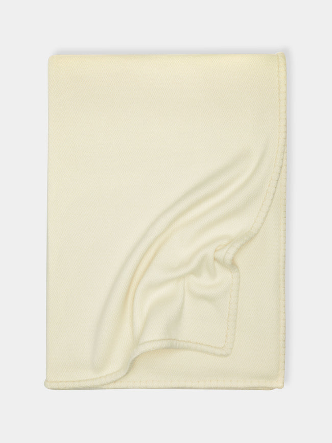 Rose Uniacke - Large Cashmere Blanket - Cream - ABASK - 