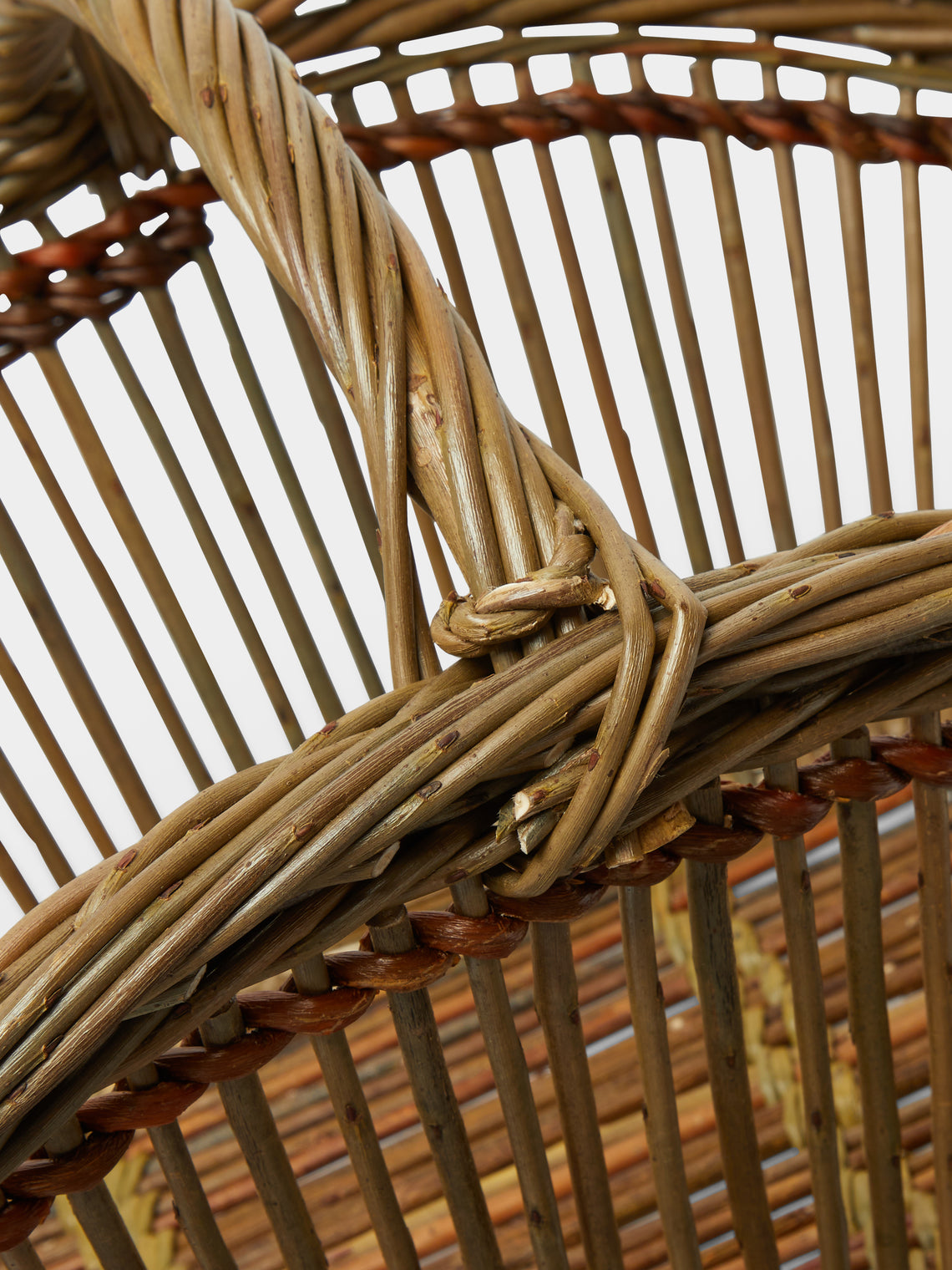 Benjamin Nauleau - Handwoven Willow Fitched Gathering Basket -  - ABASK