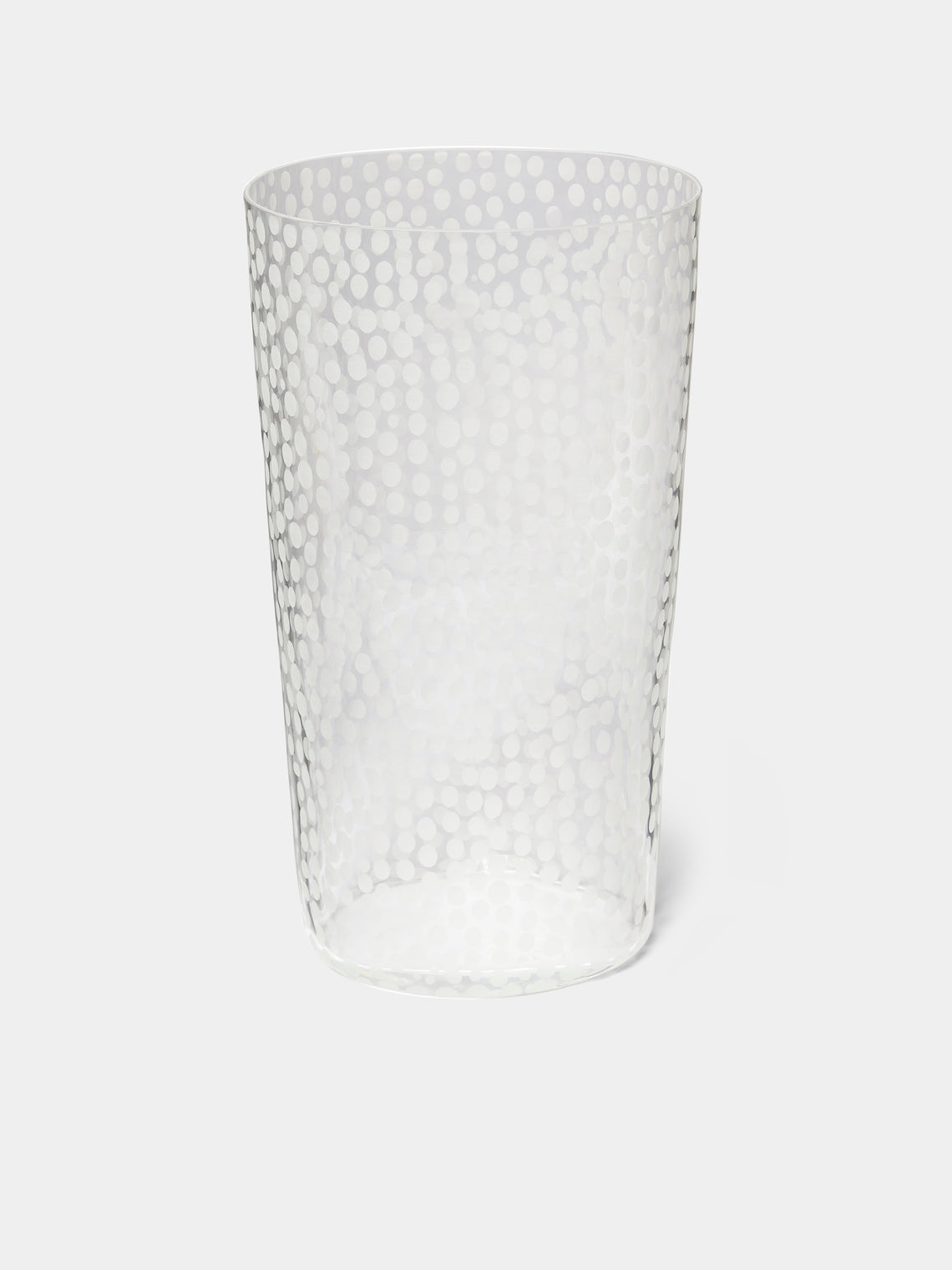 Carlo Moretti - Millebolle Hand-Blown Murano Glass Vase - Clear - ABASK - 