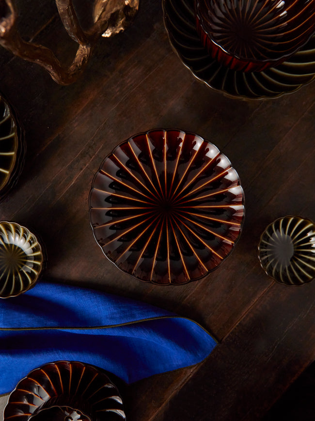 Kaneko Kohyo - Giyaman Urushi Ceramic Dessert Plates (Set of 4) -  - ABASK