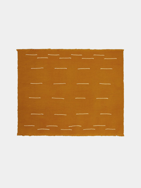 Revolution of Forms - Chiapas Handwoven Cotton Placemats (Set of 4) - Yellow - ABASK - 