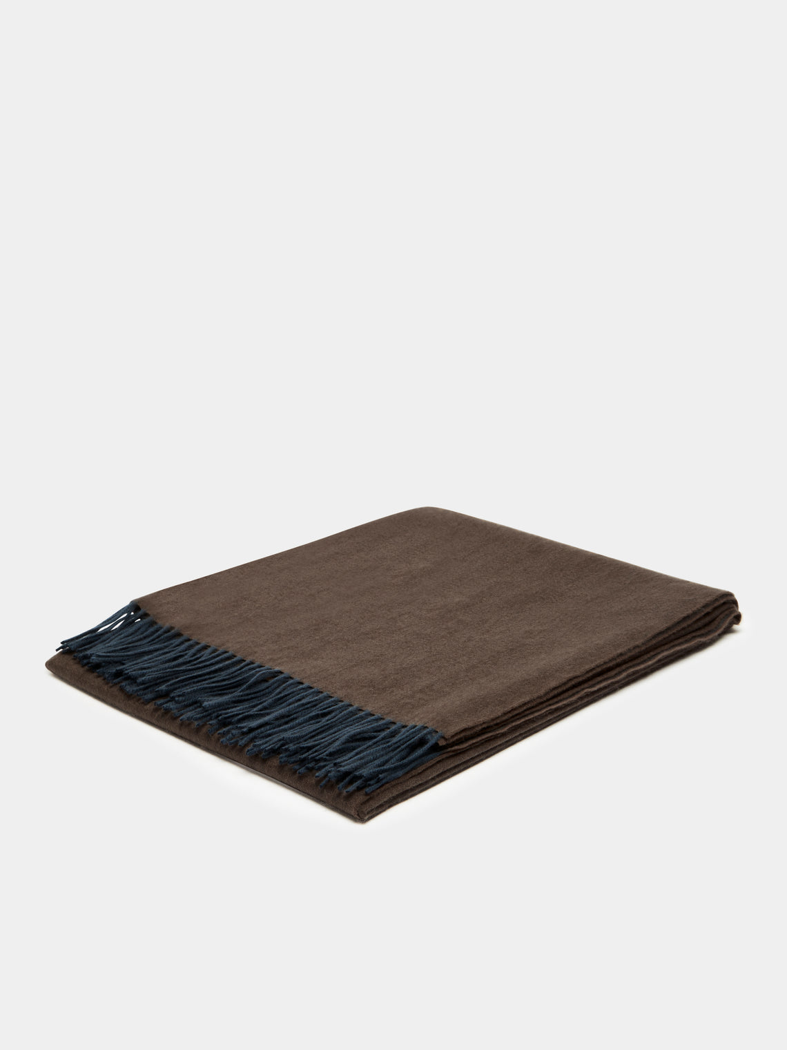 Begg x Co - Arran Cashmere Reversible Blanket - Tan - ABASK