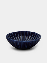 Kaneko Kohyo - Giyaman Urushi Ceramic Serving Bowl - Blue - ABASK - 
